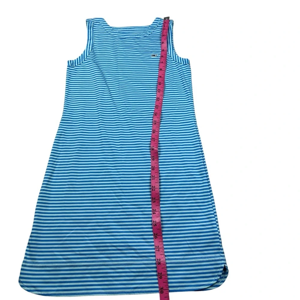 VINEYARD VINES: Girl’s Striped Blue Sleeveless Dress -Size Medium (10-12)